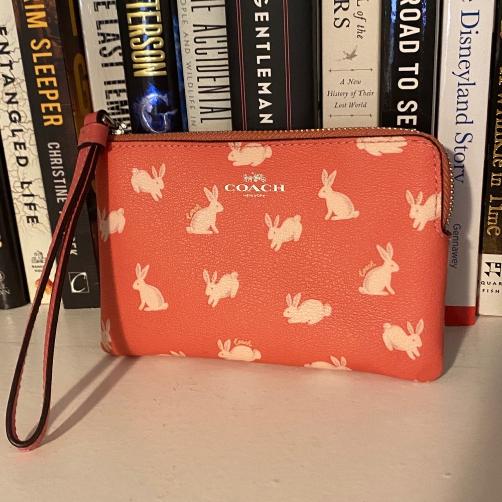 Coach bunny wristlet